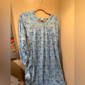 Blue Moon Floral Lace Nightgown NWT